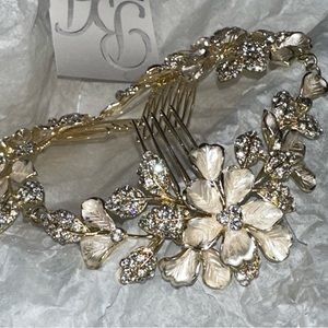 Floral bridal head piece - Belair bridal